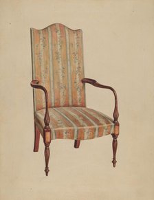 Armchair, 1936. Creator: Elizabeth Curtis.