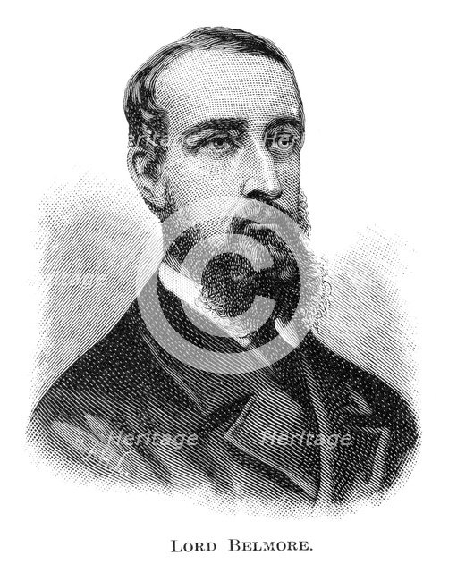 Lord Belmore, Governor of New South Wales, (1886).Artist: WA Hirschmann