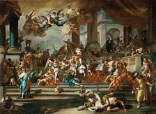 The Expulsion of Heliodorus from the Temple. Artist: Solimena, Francesco (1657-1747)