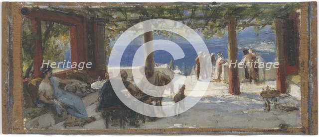 Two Sketches of an Interior, c1870s. Creator: Unknown.