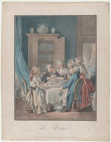 The Dinner, 1787-89. Creator: Louis Marin Bonnet.