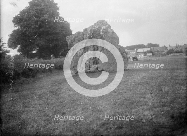 The Gateway Stone, Avebury Stone Circle, Avebury, Wiltshire, c1860-1922. Artist: Henry Taunt
