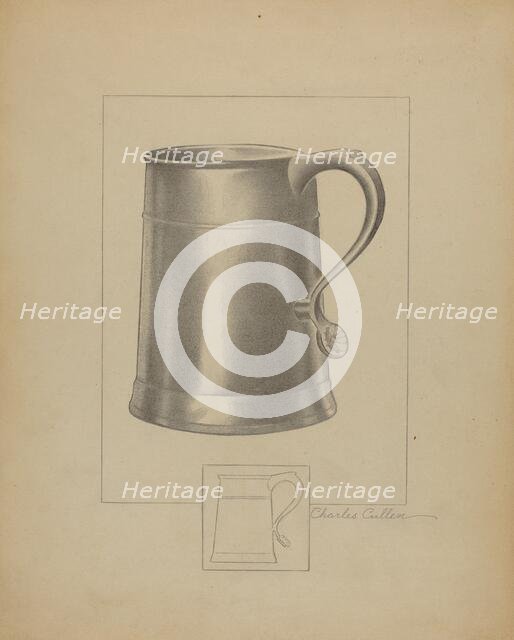 Pewter Mug, c. 1936. Creator: Charles Cullen.