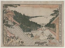 Chushingura: Act I (from the series Perspective Pictures for The Treasure House of Loyalty), c. 1790 Creator: Kitao Masayoshi (Japanese, 1761-1824).