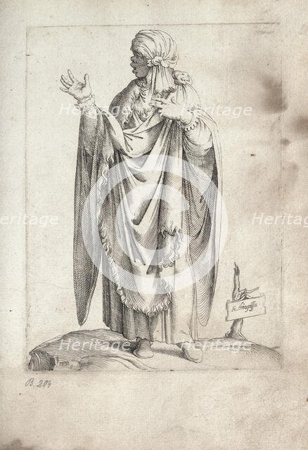 Ethiopian, 1558. Creator: Vico, Enea (1523-1567).