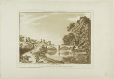 Overton Bridge/Over the River Dee, on the Confines of Denbigh and Flintshire, 1776. Creator: Paul Sandby.