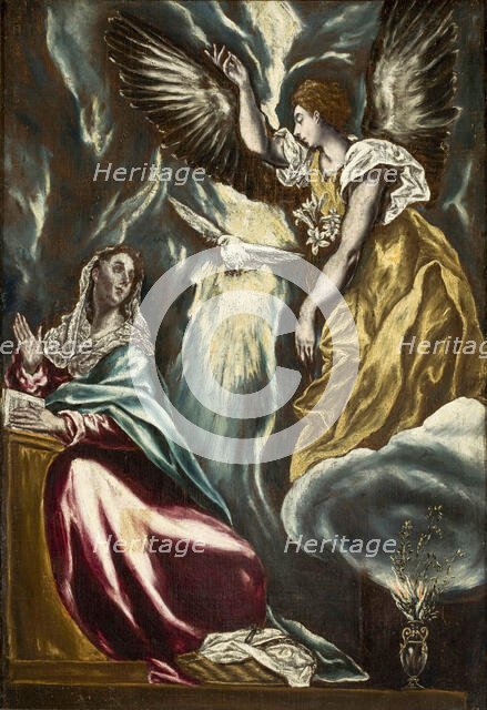 The Annunciation, ca. 1600. Creator: El Greco, Dominico (1541-1614).