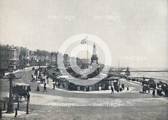 'Brighton - Entrance to the Aquarium, Showing the Chain Pier', 1895. Artist: Unknown.