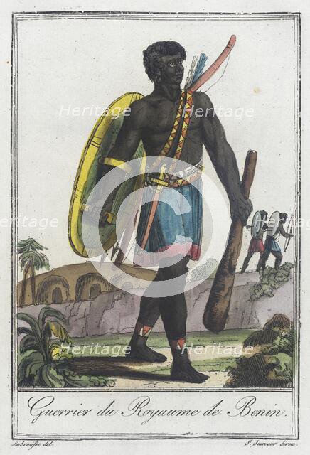 Costumes de Différents Pays, 'Guerrier du Royaume de Benin', c1797. Creator: Jacques Grasset de Saint-Sauveur.