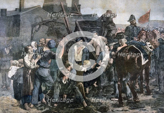 The Miner's Strike in Carmaux, 1892. Artist: Unknown