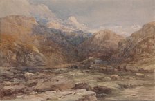 River Landscape in Wales, ca. 1850. Creator: David Cox the elder.