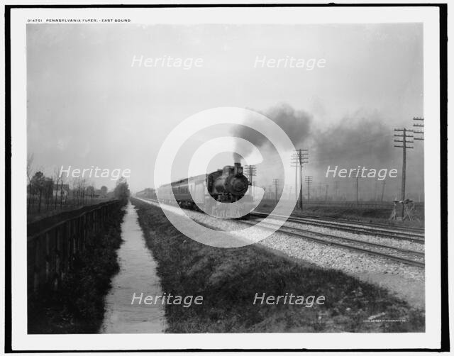 Pennsylvania Flyer, east bound, between 1900 and 1906. Creator: Unknown.