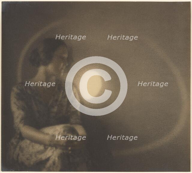 Portrait of a Woman with Light Flash and Ring, 1907-1943. Creator: Louis Fleckenstein.