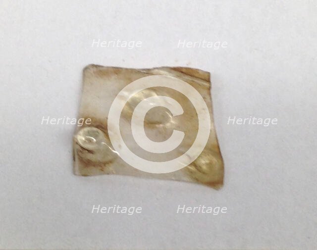 Glass Fragment, Crusader, 13th century. Creator: Unknown.