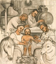 Vaccination, 1932. Creator: Diego Rivera.
