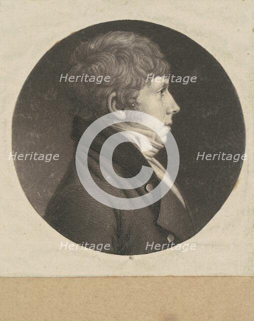 Unidentified Man, 1798-1803. Creator: Charles Balthazar Julien Févret de Saint-Mémin.