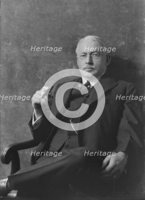 Mr. H.V. Jones, portrait photograph, 1918 Mar. 16. Creator: Arnold Genthe.