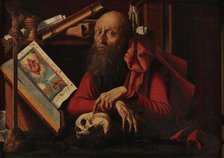 Saint Jerome in his Study, Mid of 16th century. Creator: Reymerswaele, Marinus Claesz, van (ca. 1490-after 1567).