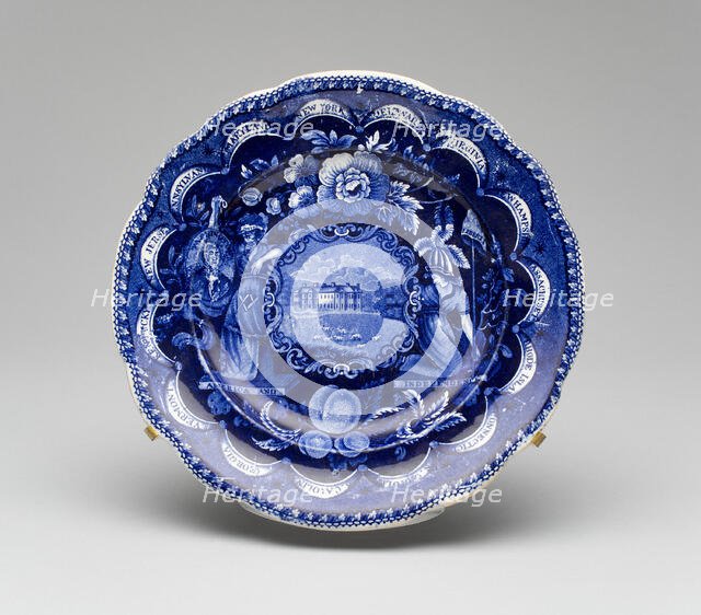 Plate, c. 1826. Creator: James and Ralph Clews.