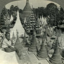 'Beautiful and Varied Pagoda Shrines of Shwe Dagon, Rangoon, Burma', c1930s.  Creator: Unknown.