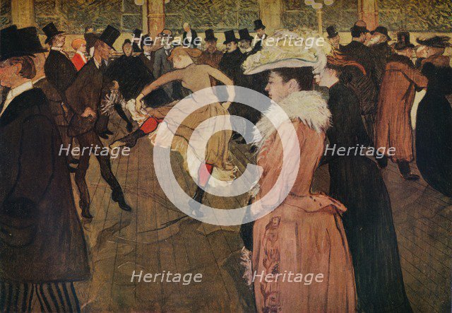 'At the Moulin Rouge, the Dance', 1890 (1934). Artist: Henri de Toulouse-Lautrec.