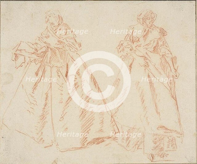 Two Standing Women, n.d. Creator: Nicolas Lancret.