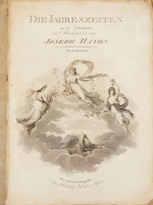 Title page of the first edition of The Seasons (Die Jahreszeiten) by Joseph Haydn, 1801-1802. Creator: Böhms; Amadeus Wenzel (1769-1823).