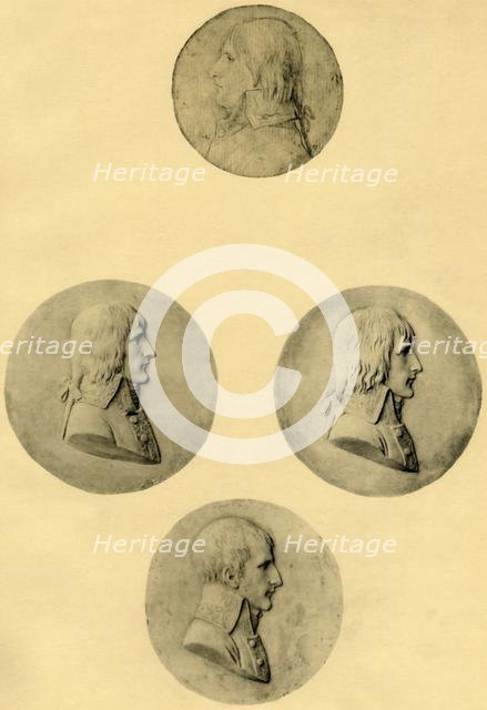 Medallion portraits of Napoleon, 1797-1799, (1921). Creator: Unknown.