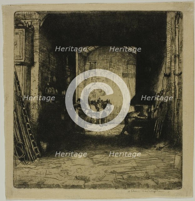 The Little Forge, 1902. Creator: Donald Shaw MacLaughlan.