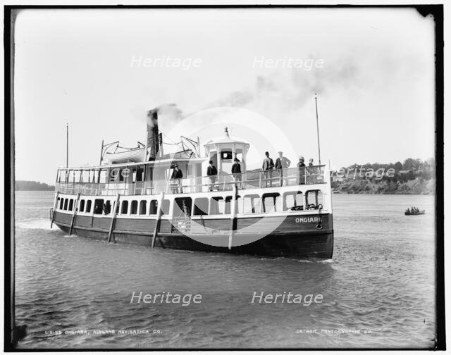 Ongiara, Niagara Navigation Co., between 1890 and 1901. Creator: Unknown.