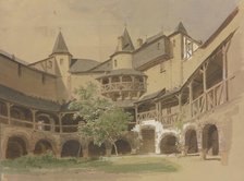 Pfalzgrafenstein Castle near Kaub, 1849. Creator: Carl Theodor Reiffenstein.