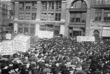 May Day '13, strikers in Union Square, 1913. Creator: Bain News Service.