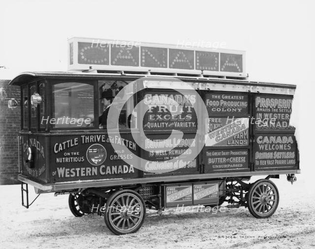 Motor car, Canadian Government Colonization Co., between 1900 and 1905. Creator: William H. Jackson.