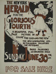The New York Sunday herald for the glorious fourth. Sunday June 30th 1895., c1895. Creator: Charles Hubbard Wright.