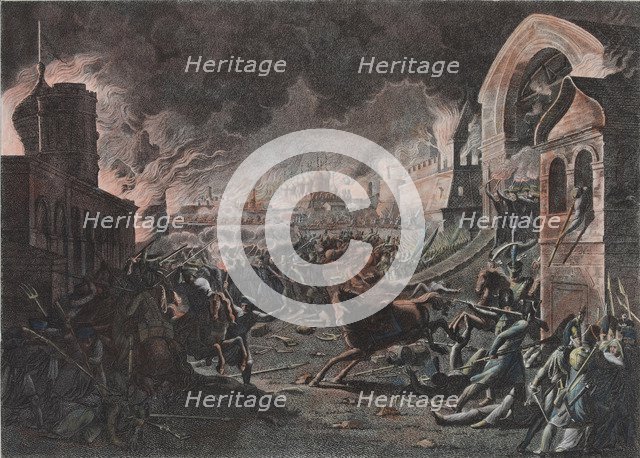 Fire of Moscow on September 1812 (The French in Moscow), 1818.