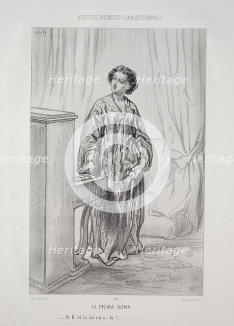 La Prima Dona. Creator: Paul Gavarni (French, 1804-1866).