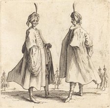 Two Turks, 1617 and 1621. Creator: Jacques Callot.