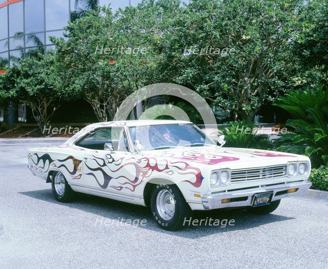 1969 Plymouth customised sedan. Artist: Unknown.