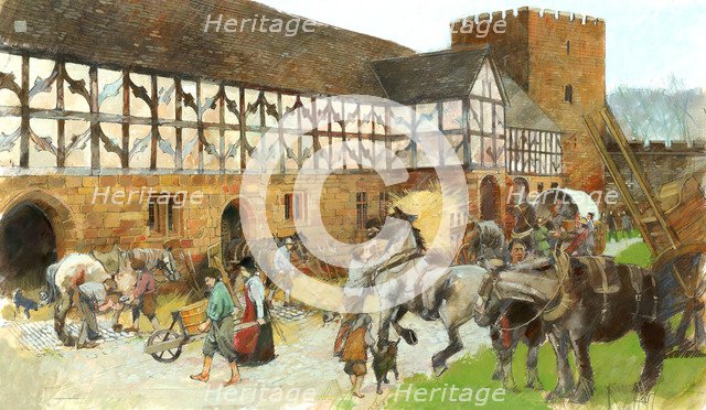 Kenilworth Castle Stables, (c1990-2010). Artist: Ivan Lapper.