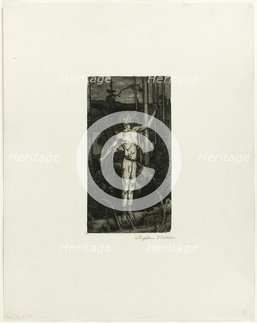 Kullervo Cursing, 1896. Creator: Akseli Gallen-Kallela.