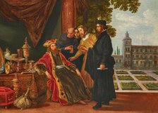 Croesus and Solon, First third of 17th century. Creator: Teniers, David, the Elder (1582-1649).