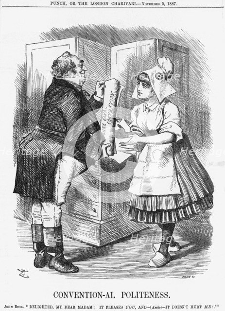 'Convention-al Politeness', 1887. Artist: Joseph Swain