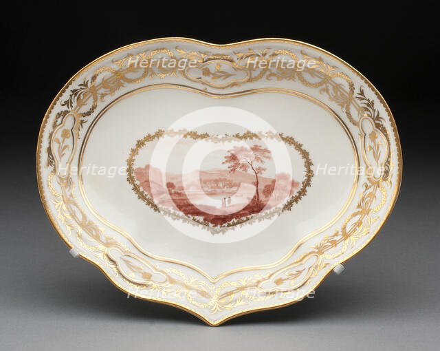 Dish, Derby, 1780/95. Creator: Derby Porcelain Manufactory England.