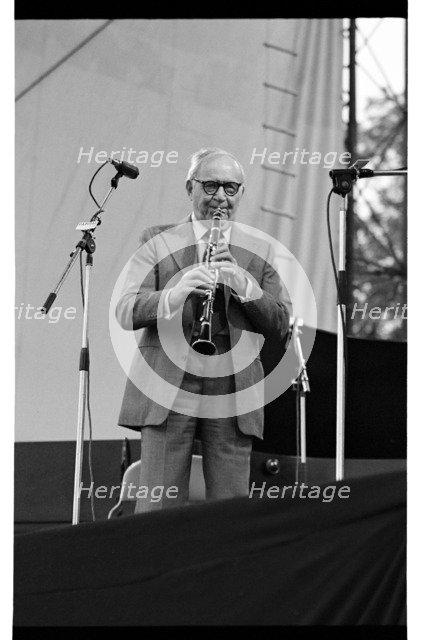 Benny Goodman, Knebworth, 1982.   Artist: Brian O'Connor.