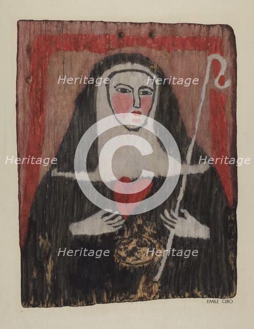 Santo Retablo, c. 1939. Creator: Emile Cero.