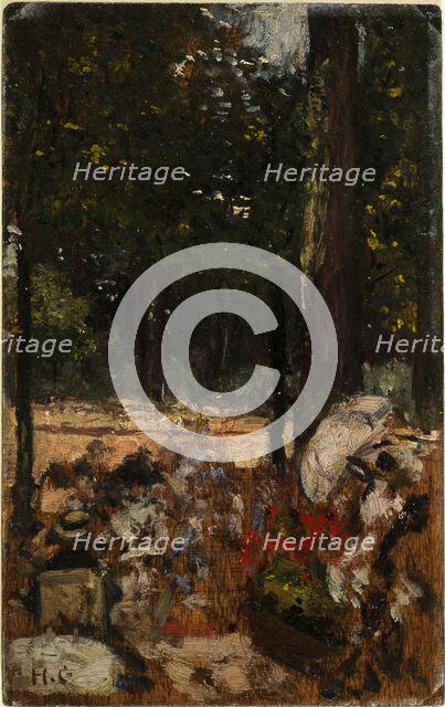 Étude pour le Cercle de l'île de Puteaux, c1907. Creator: Henri Gervex.