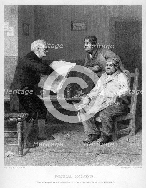 'Political Opponents', c19th century.Artist: W Ridgeway