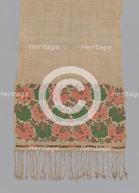 Towel, Turkey, 19th century. Creator: Unknown.