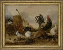 Animals in the Yard, 1632. Creator: Gysbert Gillisz. de Hondecoeter.