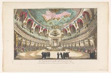 View of a concert hall in Venice, 1735-1805. Creator: Unknown.